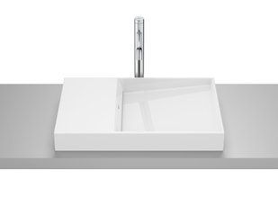 Roca HORIZON-DASH накладний умивальник асиметричний, 60*38 см, без отвору під змішувач, білий. A32727900B A32727900B фото
