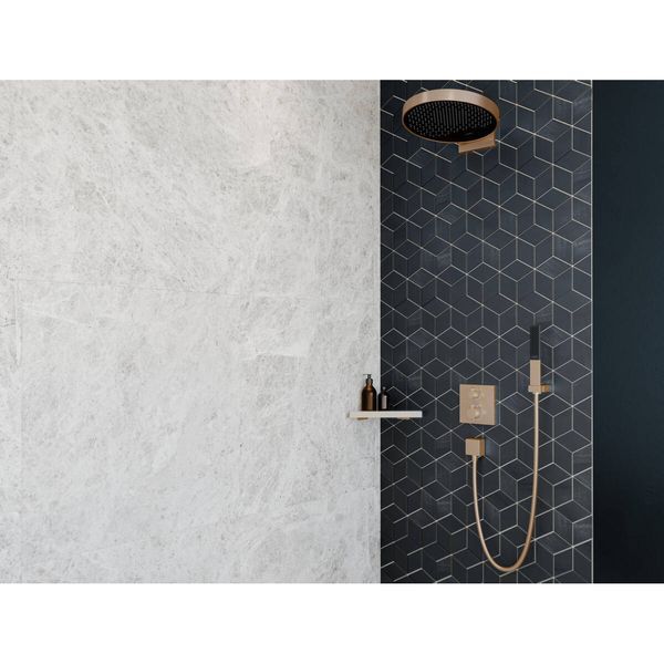 RAINFINITY верхній душ 360 1jet з настінним тримачем, шліфованна бронза HANSGROHE 26230140 26230140 фото