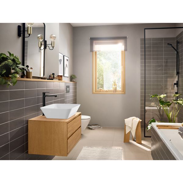 REBRIS E змішувач для умивальника 240, CoolStart, чорний матовий HANSGROHE 72581670 72581670 фото