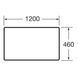 VICTORIA BASIC MODULAR стiльниця 119см, бiлий глянець ROCA A857508806 A857508806 фото 2
