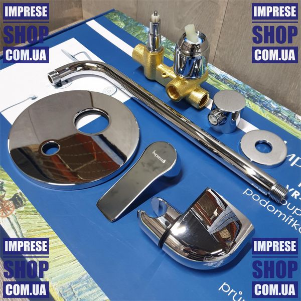 Imprese Kucera хром. Душ-система, змішувач врізний, 2 виходи: 260 мм. VR-50105 VR-50105 фото