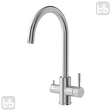 Imprese ARGO-S (сталь). Змішувач для кухні, на 2 води (215x265/35). f03409016FS f03409016FS фото