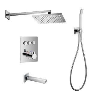 Imprese Smart Click хром. Душевая система с термостатом, скрытый монтаж, кнопки. ZMK101901229 ZMK101901229 фото