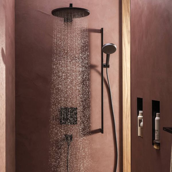 RAINDANCE ALIVE S верхній душ 300мм, 1 режим, колір чорний матовий HANSGROHE 24520670 24520670 фото