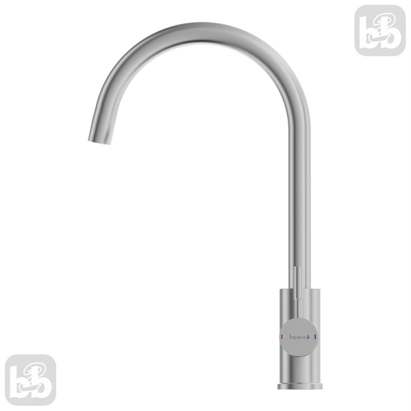 Imprese ARGO-S (сталь). Змішувач для кухні, на 2 води (215x265/35). f03409016FS f03409016FS фото