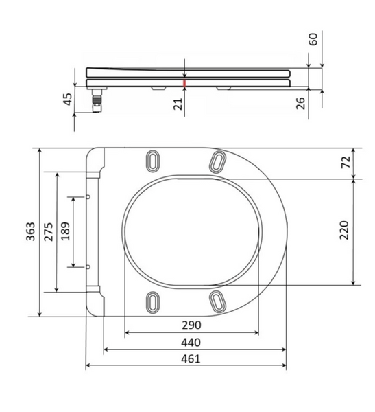 Сидіння-кришка для унітазу, з мікроліфтом (Magnit Lock - Quick release; Duroplast; біле). SU48916 SU48916 фото