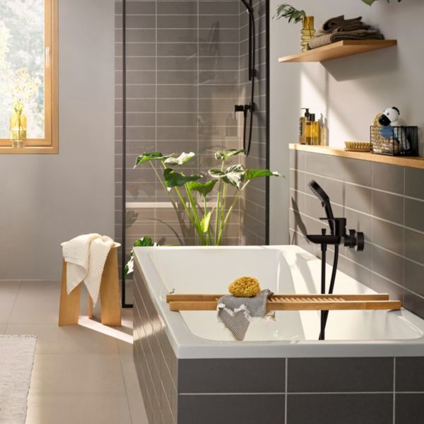 REBRIS E змішувач для душу, чорний матовий HANSGROHE 72650670 72650670 фото