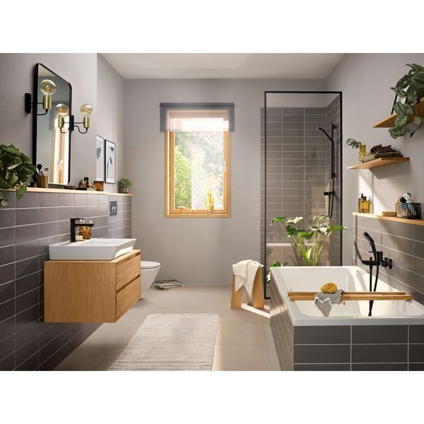REBRIS E змішувач для душу, чорний матовий HANSGROHE 72650670 72650670 фото