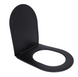 Чорне Сидіння кришка для унітазу, з мікроліфтом (Quick release; Slim; Duroplast; чорний). SU47352b SU47352b фото 3