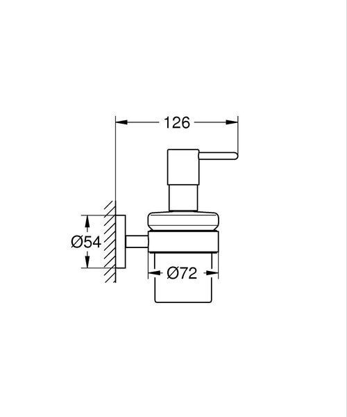 ESSENTIALS диспенсер для рідкого мила, колір чорний матовий дозатор Grohe 1022572430 1022572430 фото