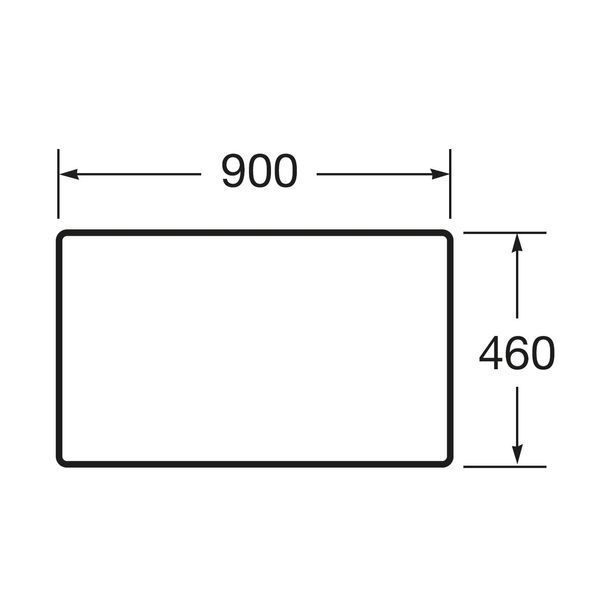 VICTORIA BASIC MODULAR стiльниця 89см, колiр бiлий ROCA A857505806 A857505806 фото