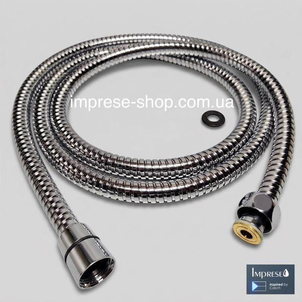 Imprese Brenta хром. Шланг для гигиенического душа 120 см, SS нержсталь, anti-twist. ZMK0723010360 93601 фото