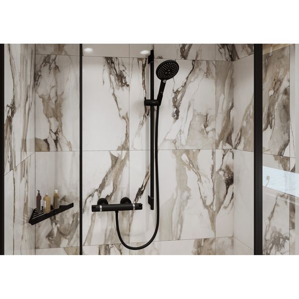 Ecostat Термостат для душу Comfort, зовнiшньго монтажу, матовий чорний HANSGROHE 13116670 13116670 фото