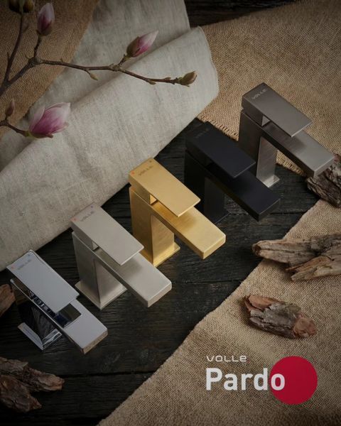 Volle Pardo графитовый. Смеситель для умывальника, квадратный, pistola negro. 1548.010106 1548.010106 фото