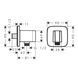 FIXFIT Porter E тримач для душу, колір шліфованна бронза HANSGROHE 26887140 26887140 фото 2