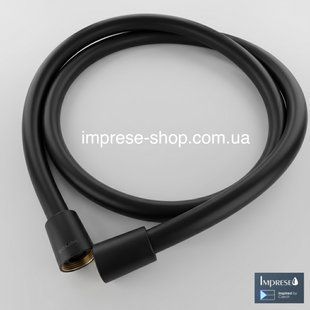 Imprese чорний мат. Шланг для гігієнічного душу 120см, гладкий, anti-twist. f03600110AC f03600110AC фото