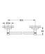 ESSENTIALS тримач для рушника 65см, колір чорний матовий Grohe 1022512430 1022512430 фото 2