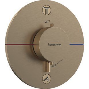 SHOWER SELECT COMFORT S термостат для 2х споживачів, ПМ, колір шліфована бронза HANSGROHE 15554140 15554140 фото