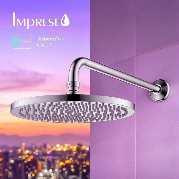 Imprese SMART Click хром. Душ верхній: 254 мм, 1 режим; тримач. ZMK101901214 ZMK101901214 фото