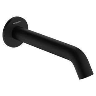 TECTURIS S вилив на ванну, виступ 210мм, настінний монтаж, колір чорний матовий HANSGROHE 73411670 73411670 фото