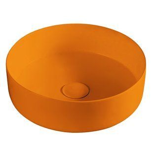 Помаранчевий Умивальник 43x43см Накладний на стільницю Volle 13-40-455Orange 13-40-455Orange фото