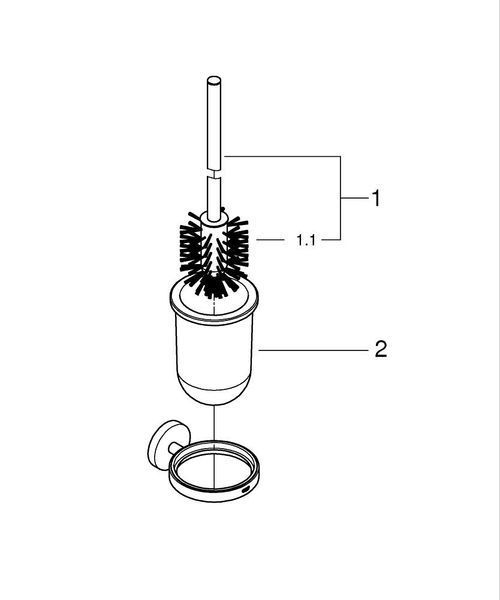 Щетка для унитаза Туалетный ершик Grohe Essentials 40374001 40374001 фото