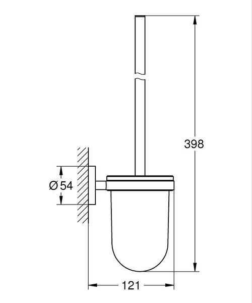 Щетка для унитаза Туалетный ершик Grohe Essentials 40374001 40374001 фото
