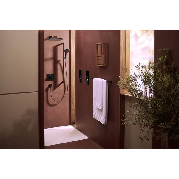 PULSIFY E тримач верхнього душу, 39см, колір чорний матовий HANSGROHE 24337670 24337670 фото