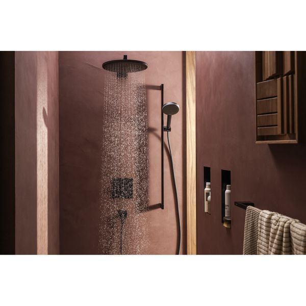PULSIFY E тримач верхнього душу, 39см, колір чорний матовий HANSGROHE 24337670 24337670 фото