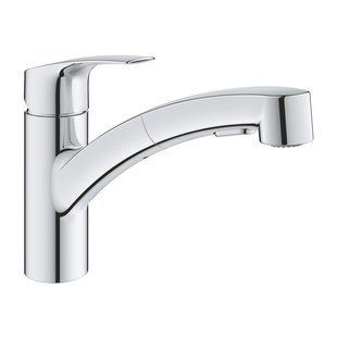 Змішвач для кухні з висувним виливом GROHE EUROSMART 30305001, хром Grohe30305001 30305001 фото