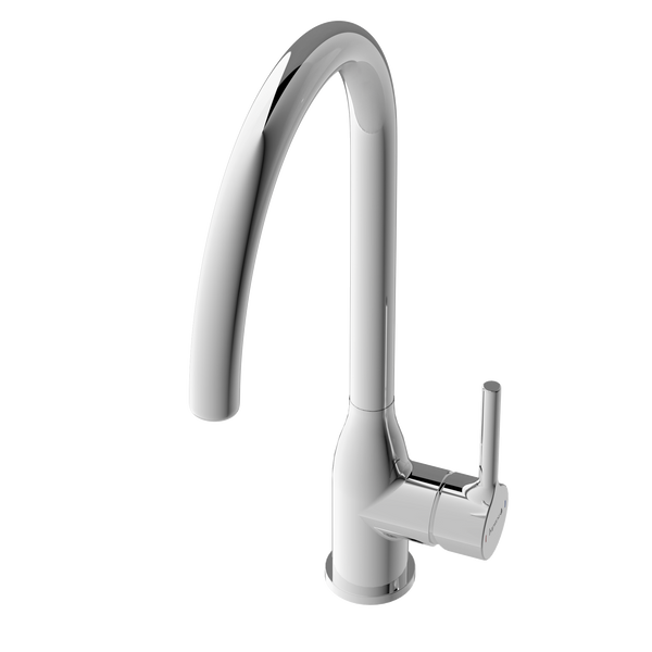 Imprese Kucera хром. Смеситель для кухни, высокий: 204x260/35; гайка; латунь. f03403401AB 95505 фото