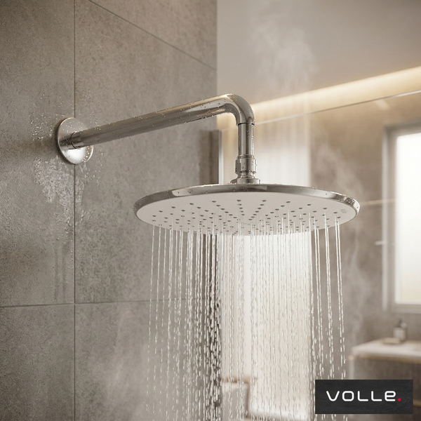 Volle CASCADA A20Rw хром. Верхний душ, лейка 25см с держателем на стену, круглый. 1586.180501 1586.180501 фото