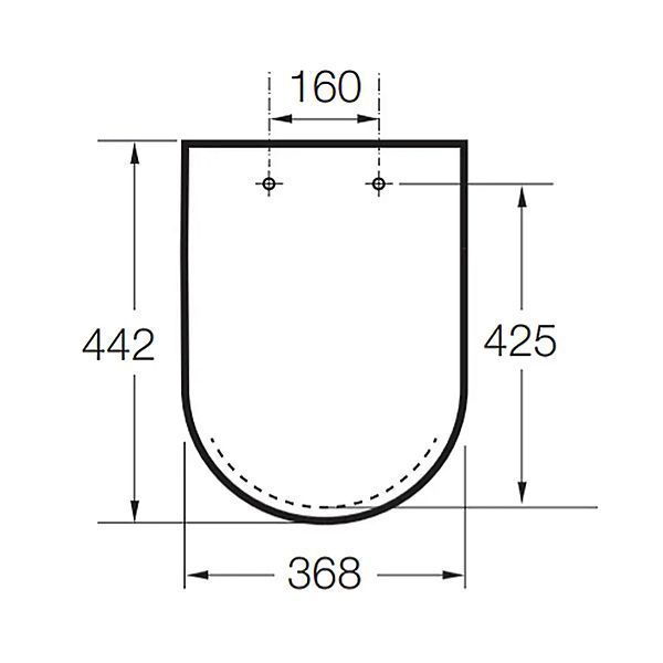 INSPIRA Round кришка з сидiнням для унитазу, кругла, soft closing ROCA A80152200B A80152200B фото
