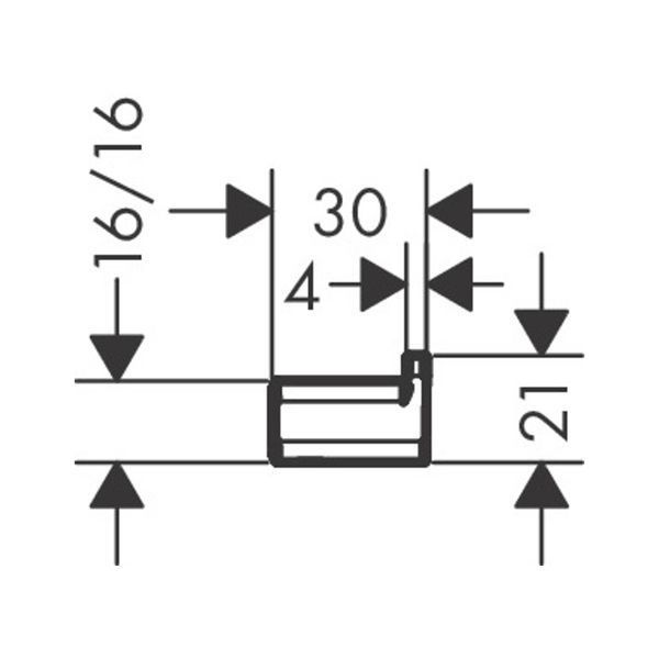 ADDSTORIS гачок, колiр чорний матовий HANSGROHE 41742670 41742670 фото