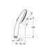 Ручной душ Grohe New Tempesta 110, лейка 2 режима струи, хром 26161003 26161003 фото 5