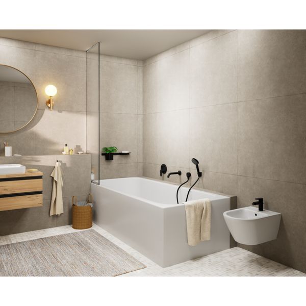 VERNIS BLEND змышувач для ванни ПМ, чорний матовий HANSGROHE 71466670 71466670 фото