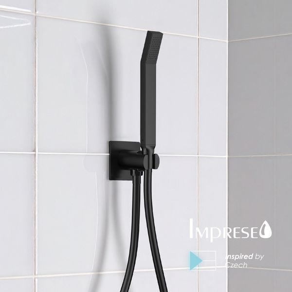 Imprese SMART Click чорний. Душ ручний лійка стік, набір врізний: 1реж; квад. ZMK101901224 ZMK101901224 фото