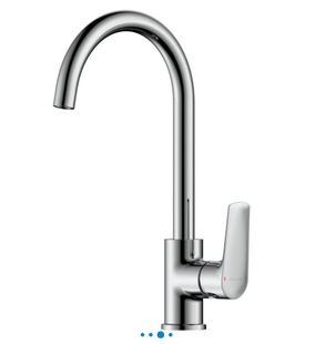 Imprese Kampa хром. Смеситель для кухни, высокий: 186x253/35; гайка; латунь. 55285 55285 фото