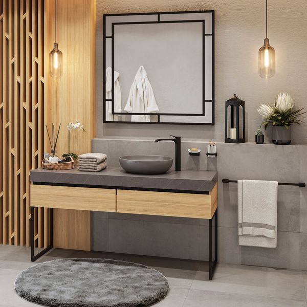 ADDSTORIS тримач рушника , колір чорний матовий HANSGROHE 41747670 41747670 фото