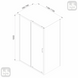 Душевая кабина 120*80 раздвижная, хром, стекло тонированное, Imprese Scala s09806012GR 95142 фото 2