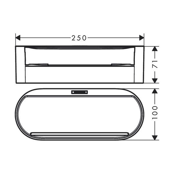 Косметична ємність HANSGROHE WALLSTORIS 27912700, білий HANSGROHE 27912700 27912700 фото