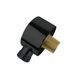 Матовое черное Подсоединение для душевого шланга 1/2 ", IMPRESE f03600110SR f03600110SR фото 1