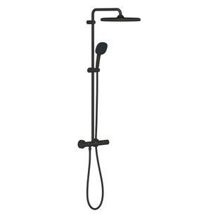 TEMPESTA SYSTEM CUBE душова система 250 з термостатом, колір чорний матовий GROHE 266892431 266892431 фото