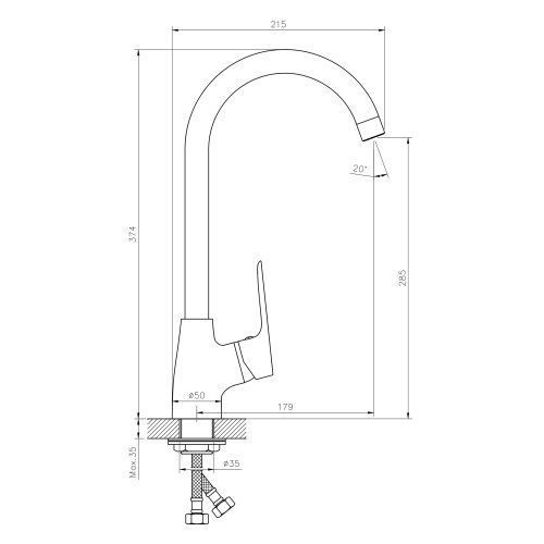 Набор смесителей для ванны и кухни (4 в 1) Imprese kit30095 kit30095 фото