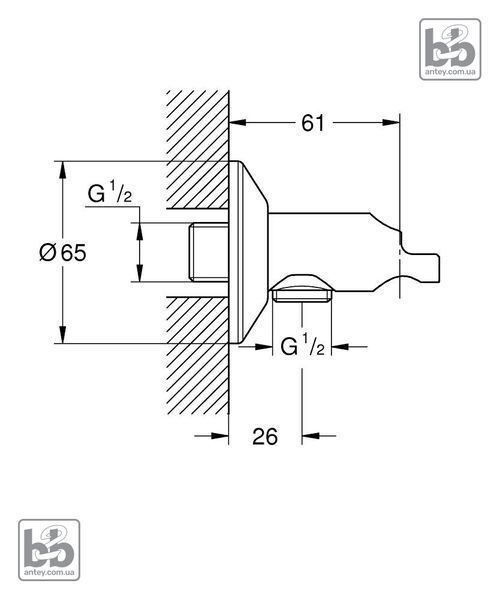 Sena Тримач для душу з автоматичним клапаном, колір хром GROHE 26333000 26333000 фото