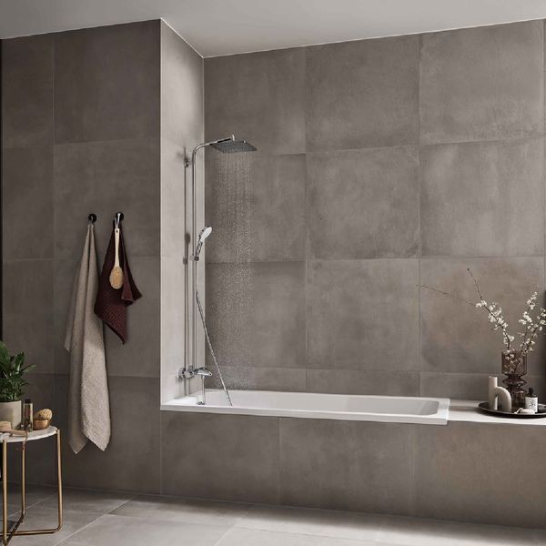 CROMETTA E 240 1jet Showerpipe душова система з термостатом для ванни, хром HANSGROHE 27298000 27298000 фото