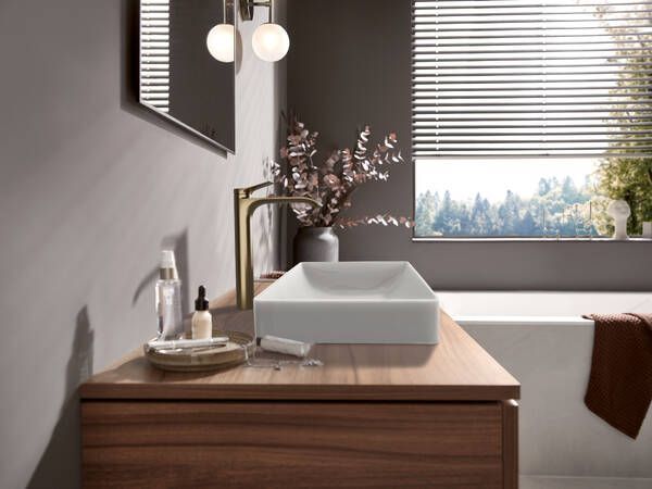 VIVENIS змішувач для умивальника 250,CoolStart, колір шліфованна бронза HANSGROHE 75045140 75045140 фото