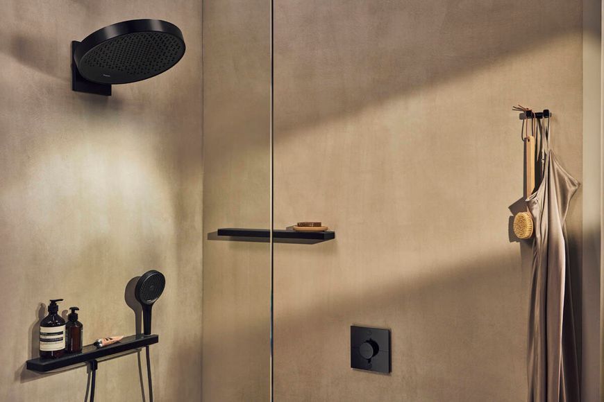 RAINFINITY ручний душ 130, 3jet, EcoSmart, колір чорний матовий HANSGROHE 26865670 26865670 фото