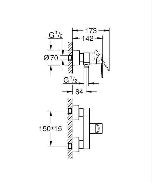Lineare New Смеситель для душа Grohe 33865001 33865001 фото