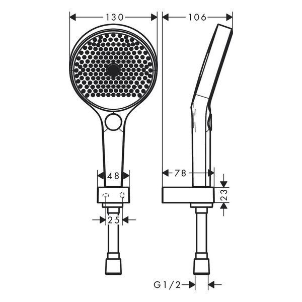 Rainfinity Душовий набiр 130, 3jet, зi шлангом 125см, бiлий матовий HANSGROHE 26852700 26852700 фото
